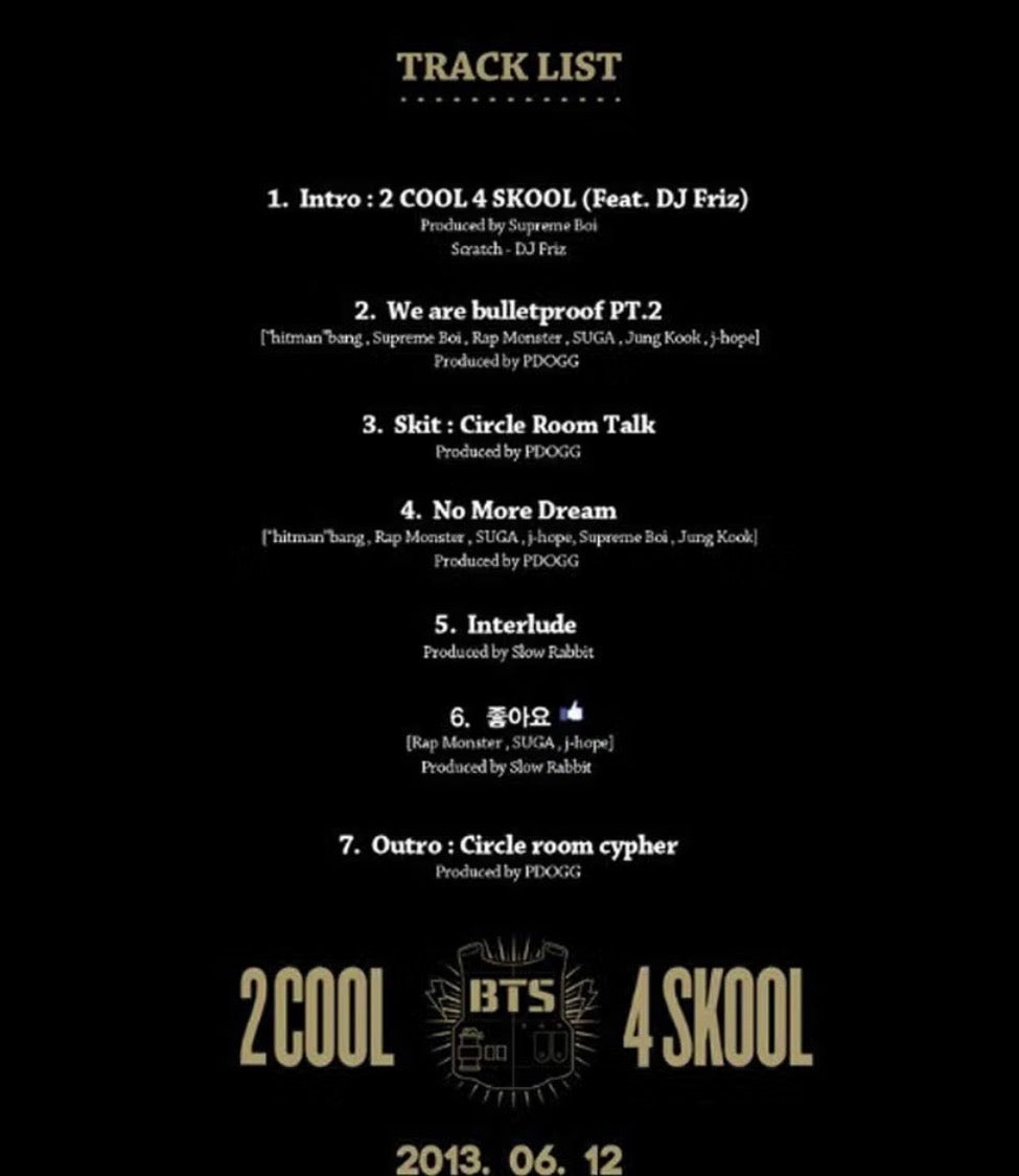 BTS – 2 Cool 4 Skool