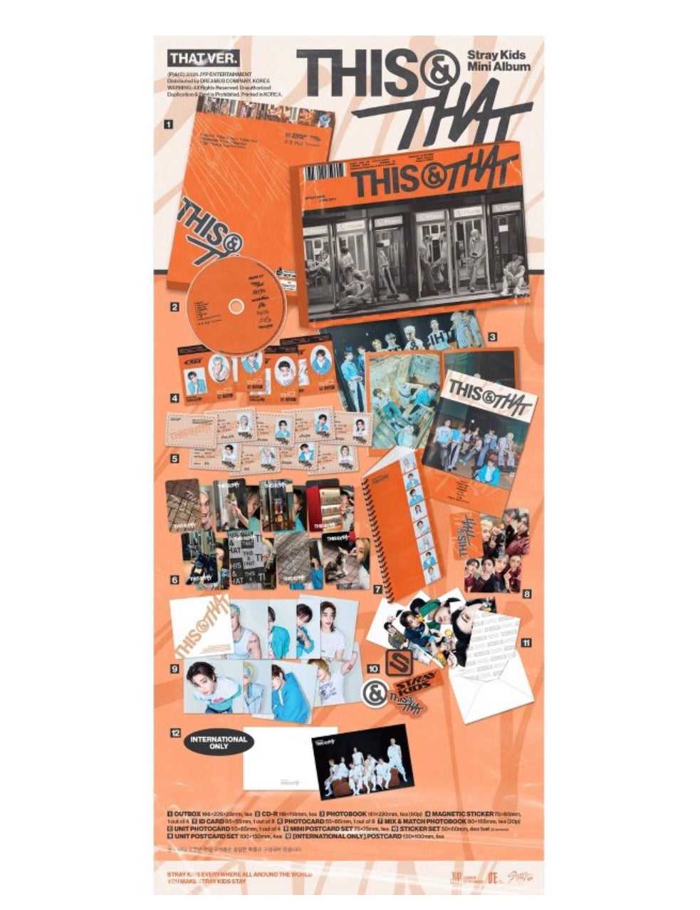 Stray Kids – THIS & THAT CD (Orange Box)