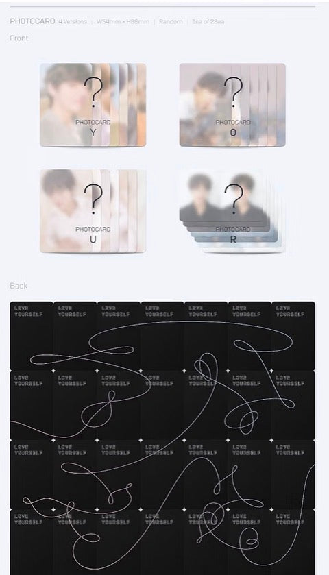 BTS – Love Yourself 轉 'Tear' (Y / O / U / R Ver.)