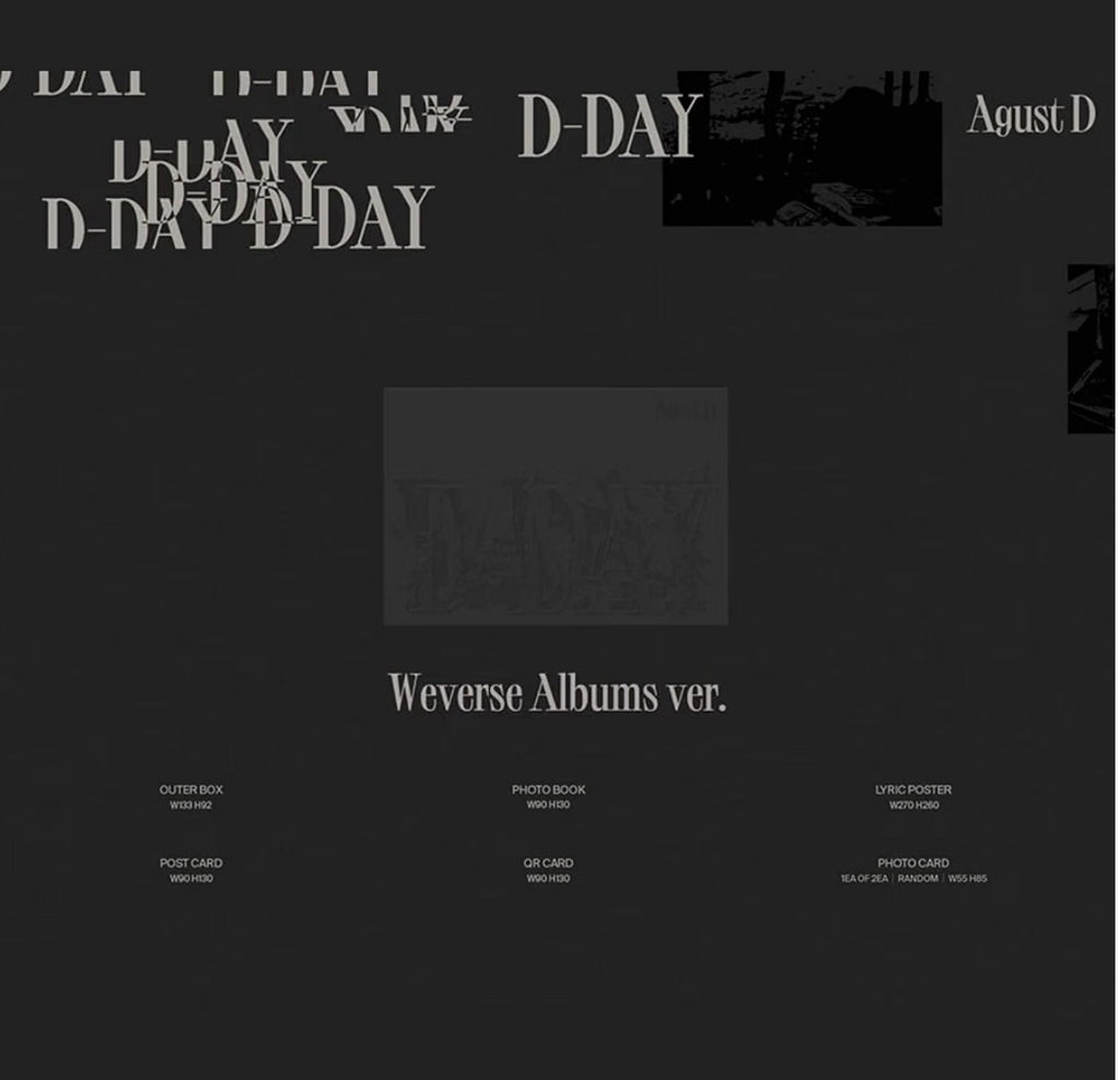 SUGA (BTS) – Agust D 'D-DAY' (Ver. 03)