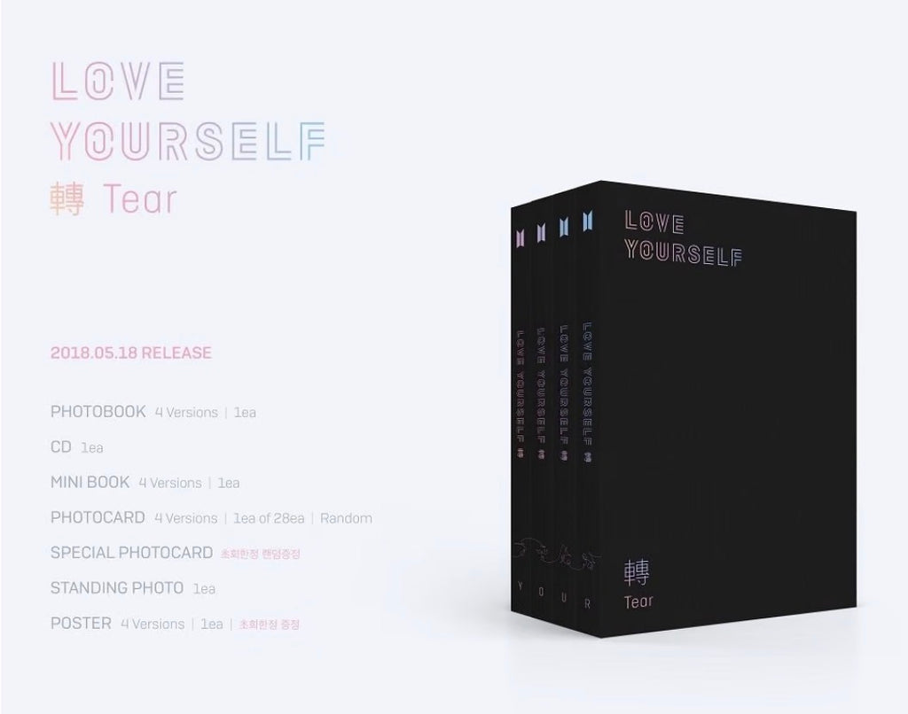 BTS – Love Yourself 轉 'Tear' (Y / O / U / R Ver.)
