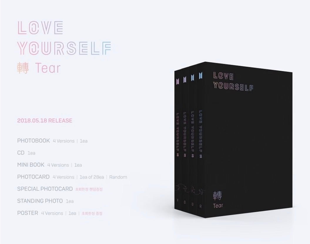 BTS – Love Yourself 轉 'Tear' (Y / O / U / R Ver.)