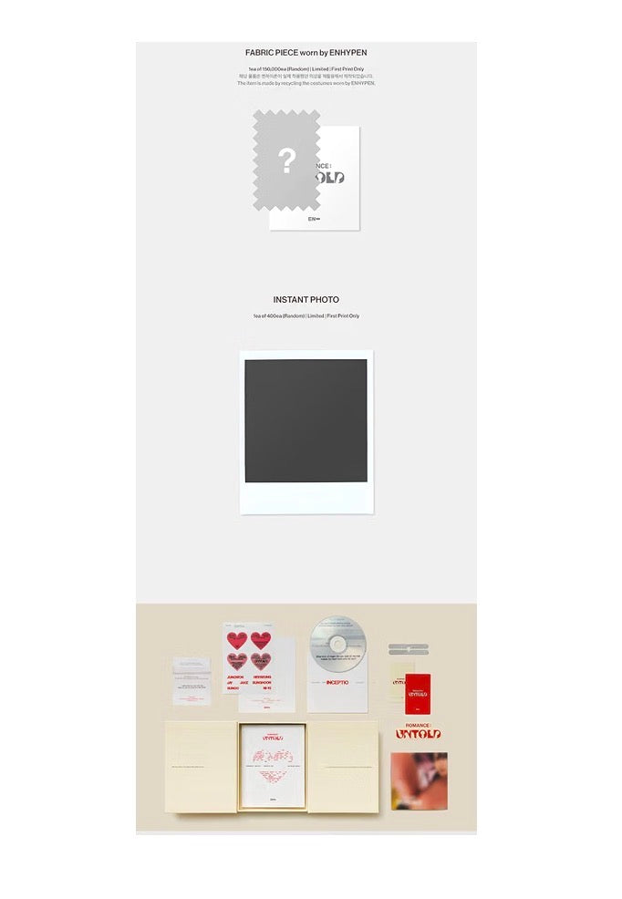 ENHYPEN – 2nd Album 'ROMANCE : UNTOLD' (INCEPTIO Ver.)