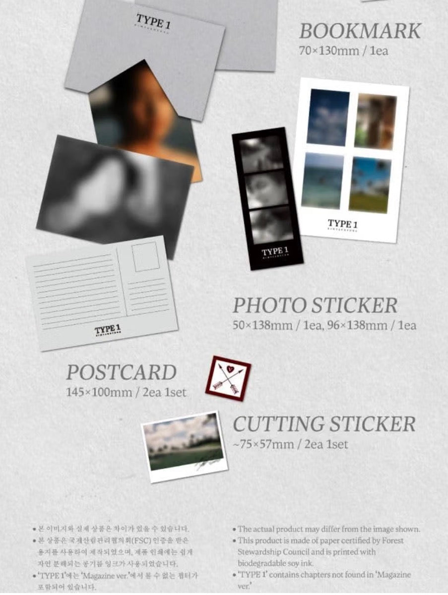 BTS V – TYPE 1 Photobook (Kim Taehyung)
