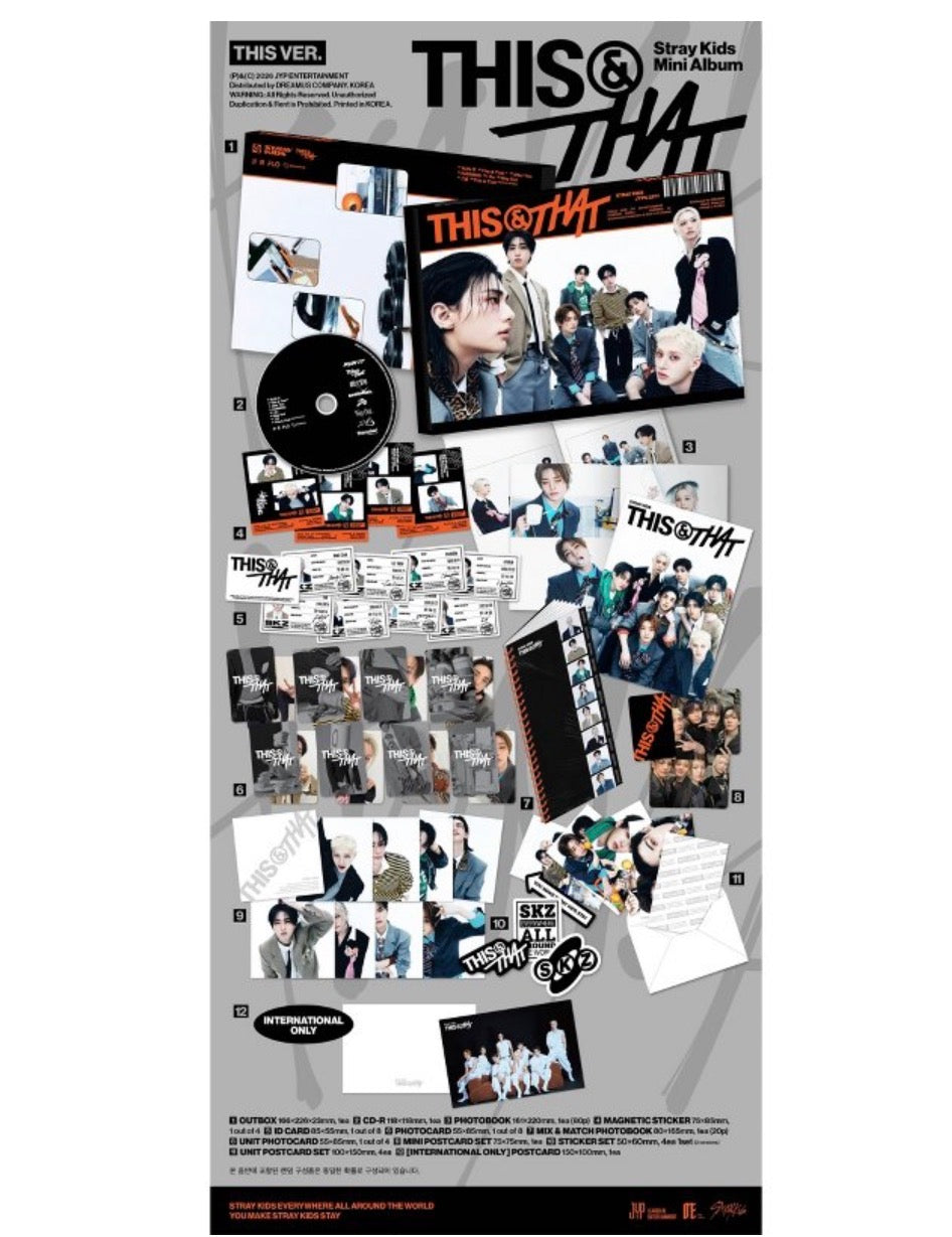 Stray Kids – THIS & THAT CD (Orange Box)